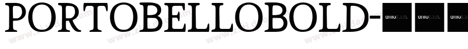 PortobelloBold字体转换