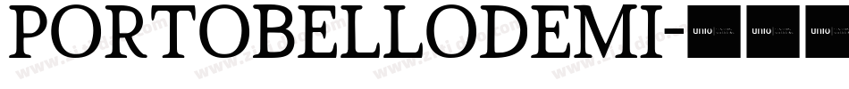 PortobelloDemi字体转换