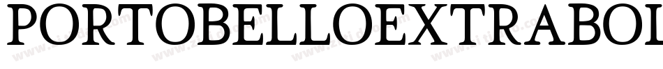 PortobelloExtraBold字体转换