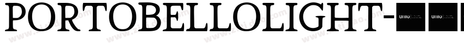 PortobelloLight字体转换