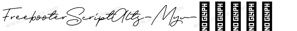 FreebooterScriptAlts-Myv字体转换