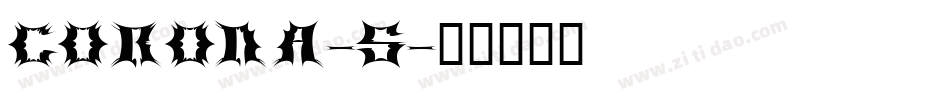 CORONA-S字体转换