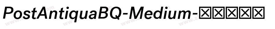 PostAntiquaBQ-Medium字体转换