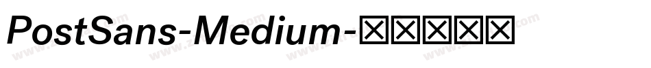 PostSans-Medium字体转换