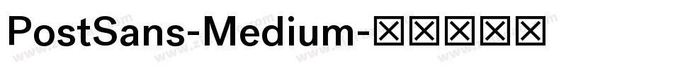 PostSans-Medium字体转换