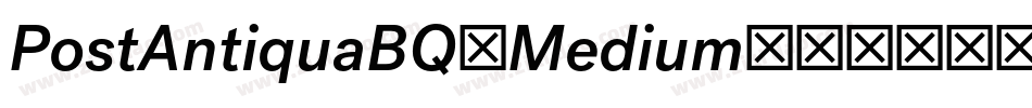 PostAntiquaBQ-Medium字体转换
