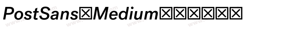 PostSans-Medium字体转换