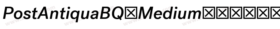 PostAntiquaBQ-Medium字体转换