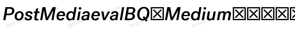 PostMediaevalBQ-Medium字体转换
