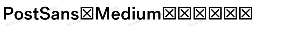 PostSans-Medium字体转换