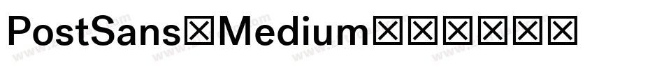PostSans-Medium字体转换