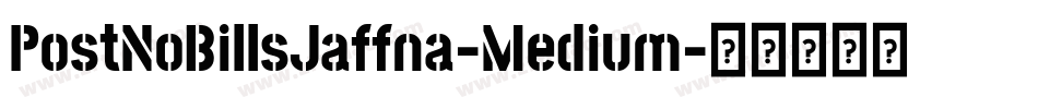 PostNoBillsJaffna-Medium字体转换