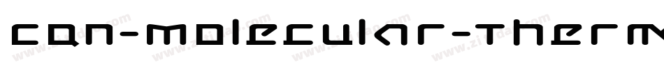 CQN-Molecular-Thermo-Regular字体转换