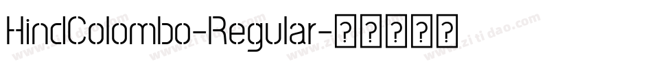 HindColombo-Regular字体转换
