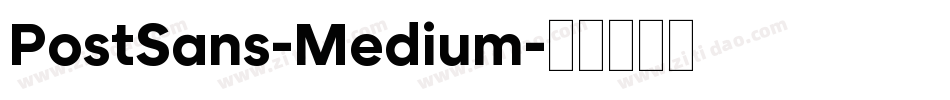 PostSans-Medium字体转换