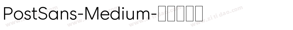 PostSans-Medium字体转换