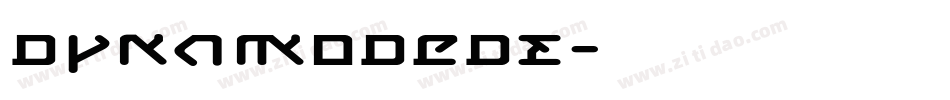 DynamoDeDE字体转换