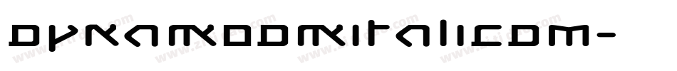 DynamoDmItalicDM字体转换