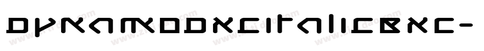 DynamoDxcItalicBXC字体转换