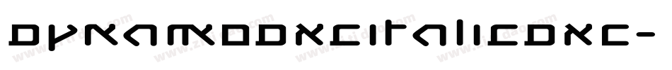 DynamoDxcItalicDXC字体转换