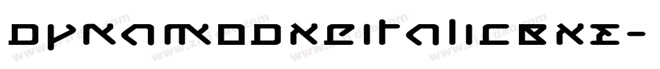 DynamoDxeItalicBXE字体转换