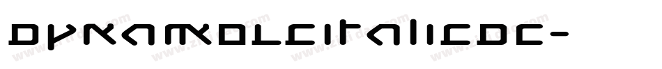 DynamoLcItalicDC字体转换