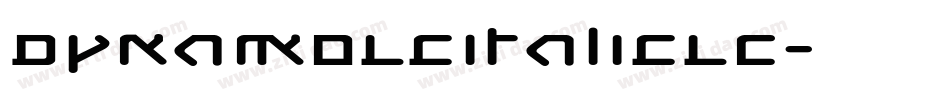 DynamoLcItalicLC字体转换