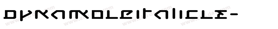 DynamoLeItalicLE字体转换