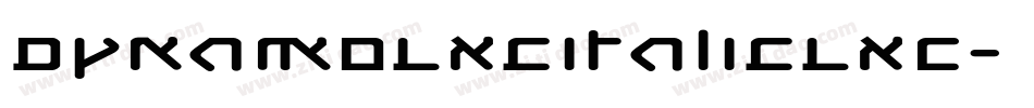 DynamoLxcItalicLXC字体转换
