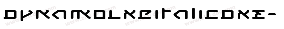DynamoLxeItalicDXE字体转换