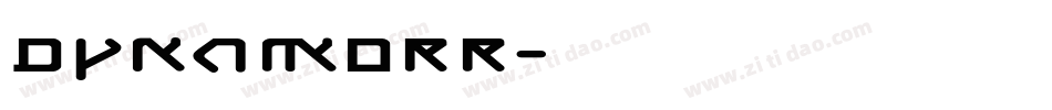 DynamoRR字体转换