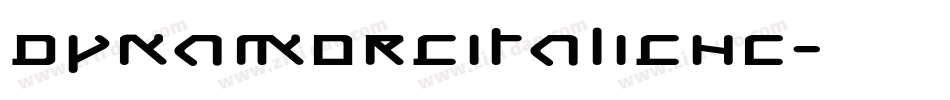 DynamoRcItalicHC字体转换