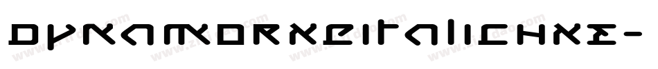DynamoRxeItalicHXE字体转换