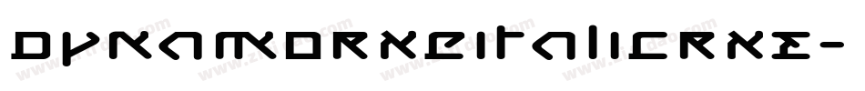 DynamoRxeItalicRXE字体转换