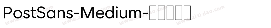 PostSans-Medium字体转换