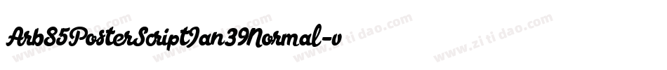 Arb85PosterScriptJan39Normal-vrZM字体转换