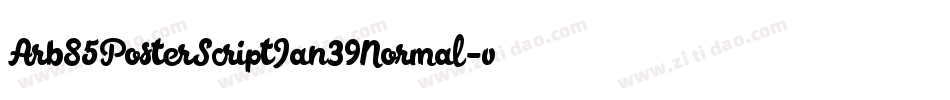 Arb85PosterScriptJan39Normal-vrZM字体转换
