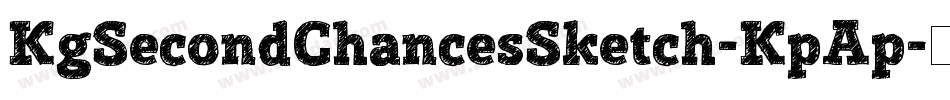 KgSecondChancesSketch-KpAp字体转换