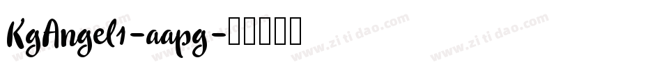 KgAngel1-aapg字体转换