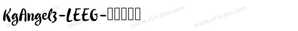 KgAngel3-LEEG字体转换