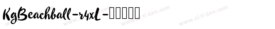 KgBeachball-r4xL字体转换