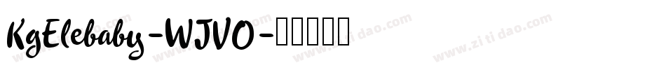 KgElebaby-WJVO字体转换