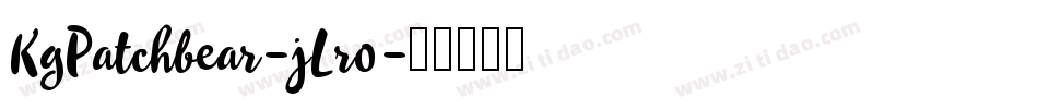 KgPatchbear-jLr0字体转换