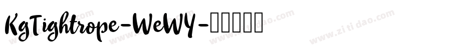 KgTightrope-WeWY字体转换