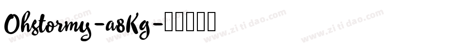 Ohstormy-a8Kg字体转换