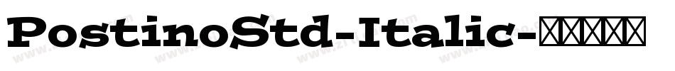 PostinoStd-Italic字体转换