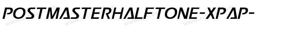 PostmasterHalftone-XpAP字体转换