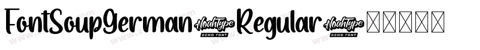 FontSoupGerman-Regular字体转换