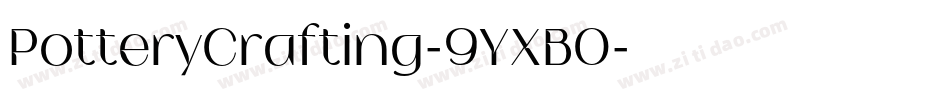 PotteryCrafting-9YXB0字体转换