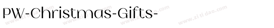 PW-Christmas-Gifts字体转换